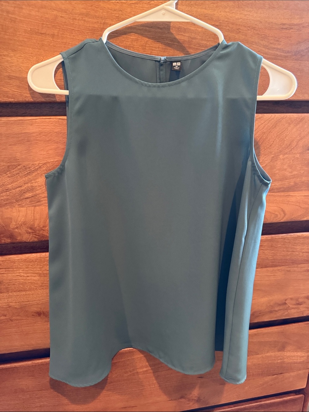 Uniqlo Sleeveless Teal A-Line Tank Top